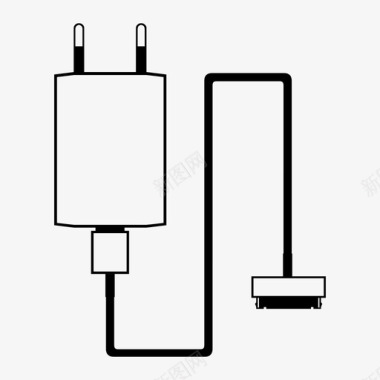 充电器数据线iphone充电器电源线插头图标图标