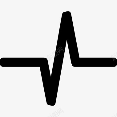 心脏监护仪脉搏心跳心电图电子健康图标图标