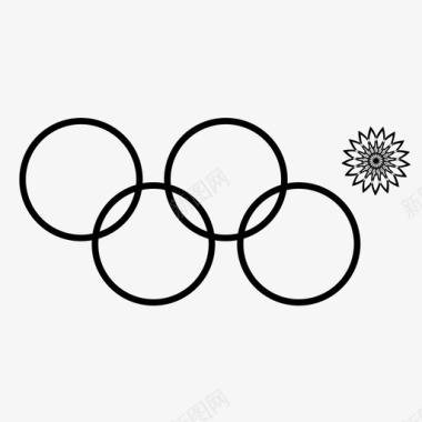 索契奥运会失败奥运五环图标图标