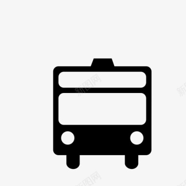 公共交通标识公共汽车汽车公共交通图标图标