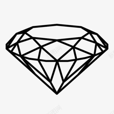 漂亮的花钻石宝石闪亮图标图标