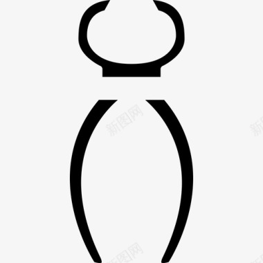 钳子的轮廓工具和用具自己动手填满图标图标