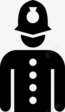 公交地铁标识警察汉普郡警察帽子图标图标