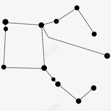 飞马座星座神话图标图标