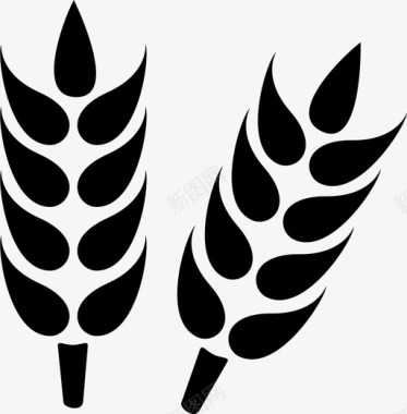 农业农田粮食人道主义小麦图标图标