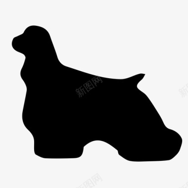 可卡犬动物品种犬类狗图标图标