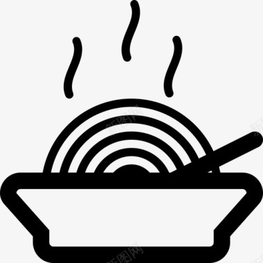 蒸汽食品中餐烹饪图标图标
