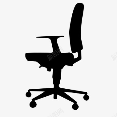 椅子桌子人体工程学办公室座椅图标图标