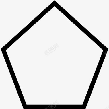 五边形几何形状形状图标图标