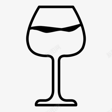 酒酒饮料玻璃杯图标图标