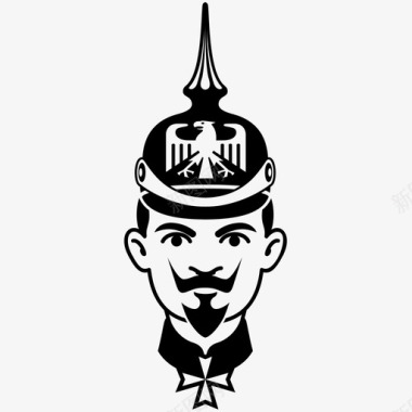 皇帝德国人帽子图标图标