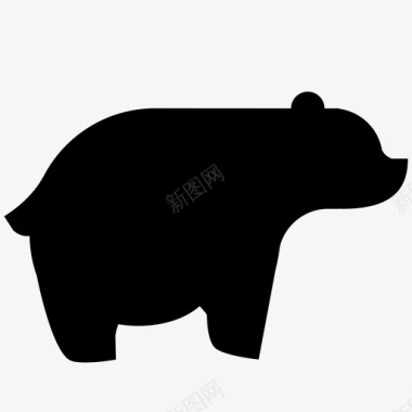熊动物森林野生动物园图标图标