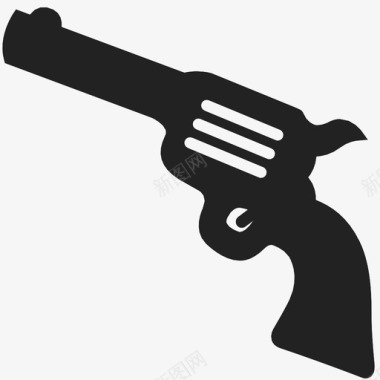 枪黑色火器图标图标
