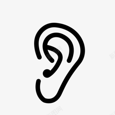 器官耳朵五官听觉图标图标