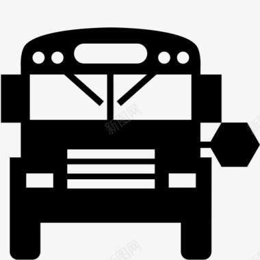 公交地铁标识校车公交车辆客车公共汽车汽车图标图标