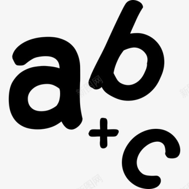 矢量B字母logo标志字母AB和C教育程度图标图标