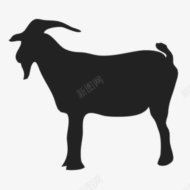 山羊动物农场肉奶图标图标