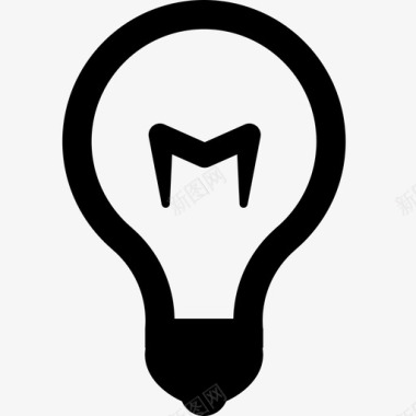 光亮折射灯泡光亮电图标图标