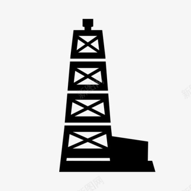 平台石油能源化石燃料图标图标