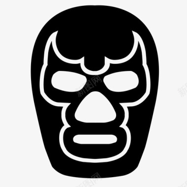 面具面具战士墨西哥人图标图标