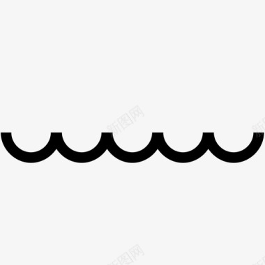 水缝波图标图标