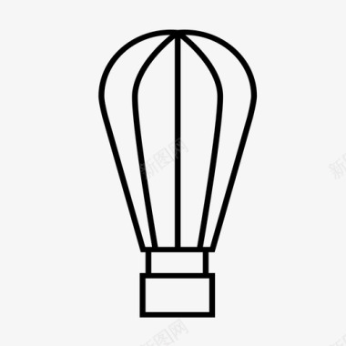 热气球飞行热气球漂浮飞行图标图标