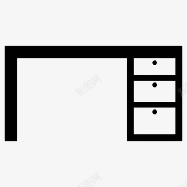 仓库标志书桌橱柜家具图标图标