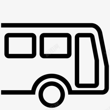公共交通标识公共汽车公共交通乘车图标图标