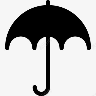 雨伞防护雨风暴水图标图标