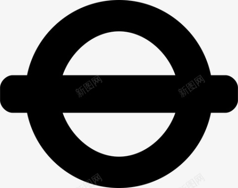 地铁标识牌伦敦地铁公共交通铁路标志车站图标图标
