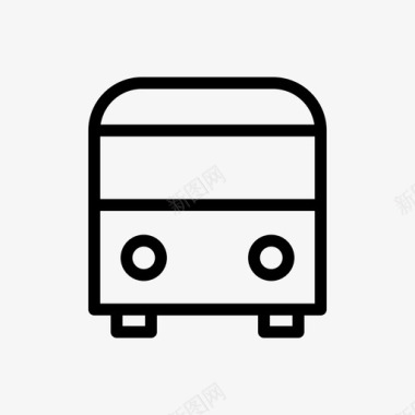 公共交通标识公共汽车公共交通交通工具图标图标