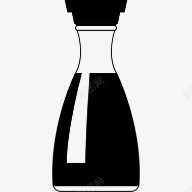 酱油瓶子中餐图标图标