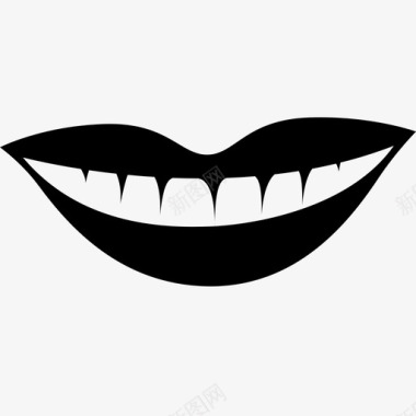 嘴牙医咧嘴笑图标图标