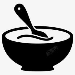晚餐饮料素材汤搅拌勺图标高清图片