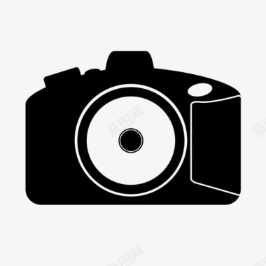 单反相机相机图标相机镜头图标