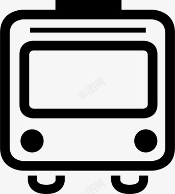 公共交通标识公共汽车汽车公共交通图标图标