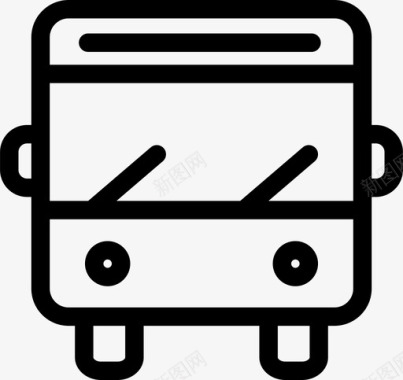 公共交通标识公共汽车公共交通乘车图标图标