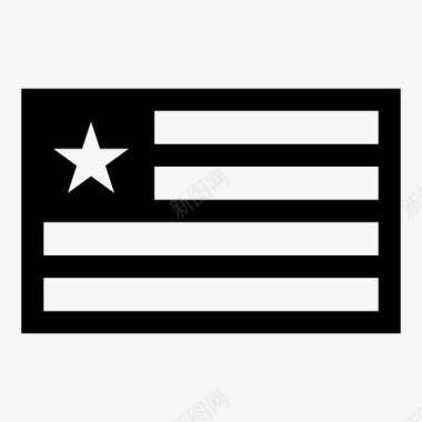 旗帜美国国旗星星图标图标