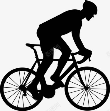 自行车手绘自行车手运动员自行车图标图标