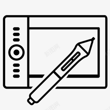 平板电脑工具手写笔图标图标