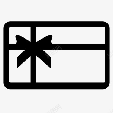 惊喜的圣诞礼物礼品卡商店信用卡礼物图标图标
