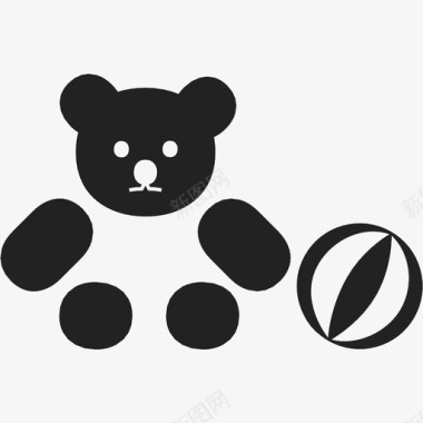 致青春玩具泰迪熊游戏图标图标
