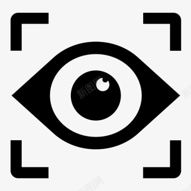 眼球眼球追踪监视预览图标图标