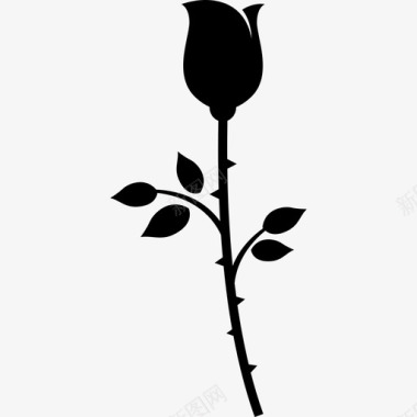 玫瑰刺茎图标图标