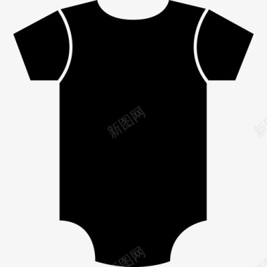 孩子和婴儿连体衣紧身衣婴儿图标图标