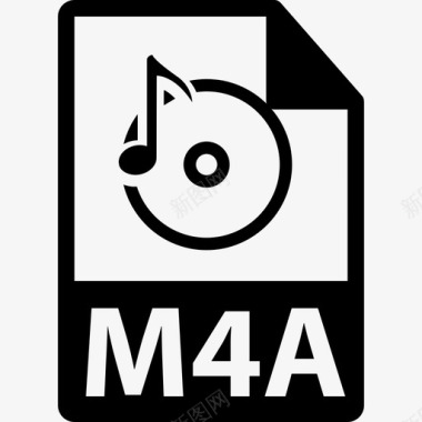 音乐晚会M4a文件格式符号音乐文件格式图标图标