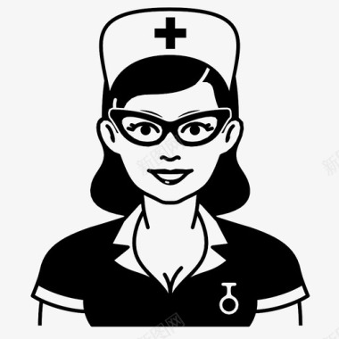 护士护士性感诱惑图标图标