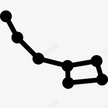 北斗七星天文学星座夜晚天空图标图标