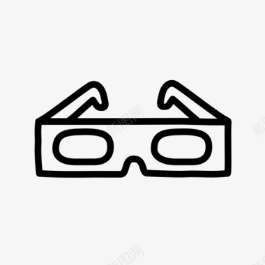3d眼镜看三维图标图标