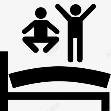 床品枕头跳床青少年过夜图标图标